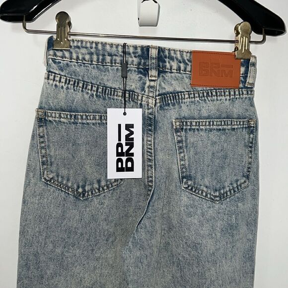 PRINCESS POLLY Zaiden Blue Denim Straight Leg Jeans-0 NWT - Picture 6 of 9